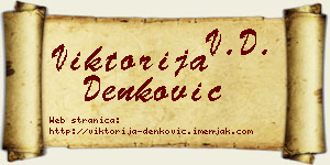 Viktorija Denković vizit kartica